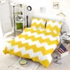 Yellow White Aztec Chevron Bedding Set