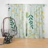 Yellow Wild Flowers Vine Style Curtain