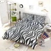 Zebra Skin Stripe Print Bedding Set