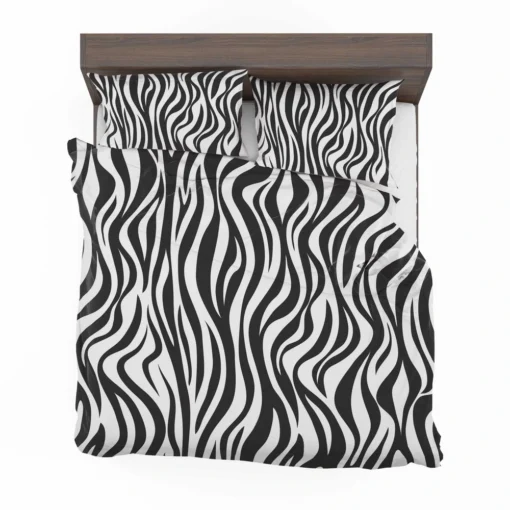 Zebra Skin Stripe Print Bedding Set 2