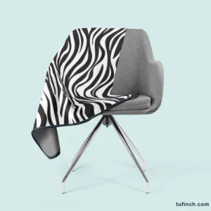 Zebra Skin Stripe Print Fleece Blanket 2