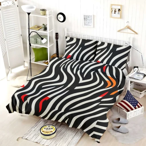 Zebra Stripes Pattern Bedding Set