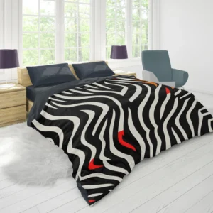 Zebra Stripes Pattern Duvet Cover 1