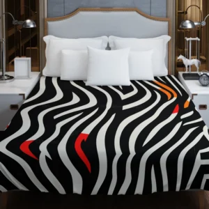 Zebra Stripes Pattern Duvet Cover