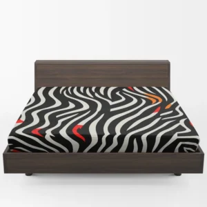 Zebra Stripes Pattern Fitted Sheet 1