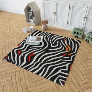 Zebra Stripes Pattern Rug 1