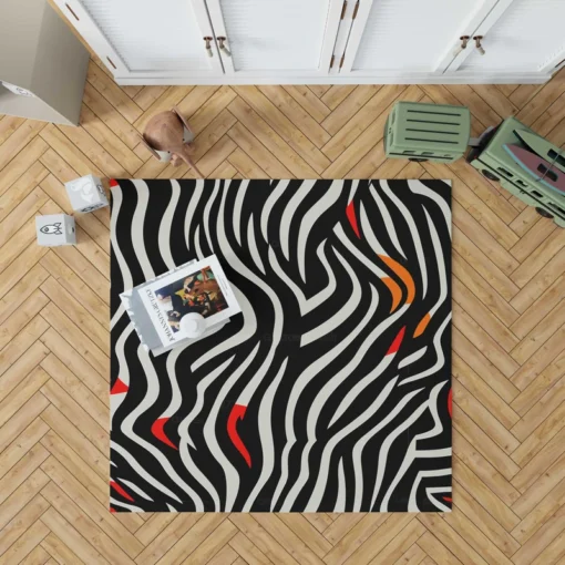 Zebra Stripes Pattern Rug