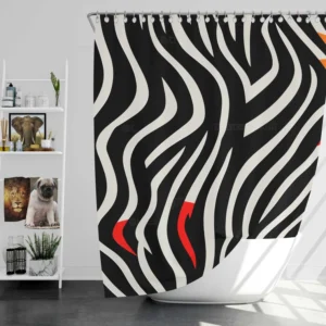 Zebra Stripes Pattern Shower Curtain