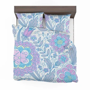 Zentangle Art Flowers Design Bedding Set 2