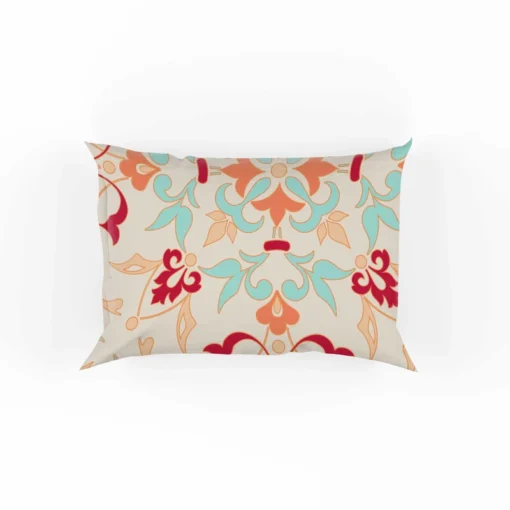 Zentangle Styled Geometric Ornament Pattern Pillow Case