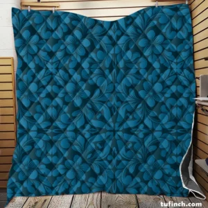 Zentangle Styled Geometric Ornament Quilt Blanket