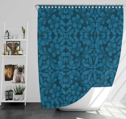 Zentangle Styled Geometric Ornament Shower Curtain