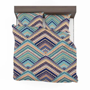 Zig Zag Striped Continuous Design Bedding Set 2