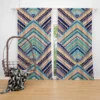 Zig Zag Striped Continuous Design Curtain