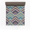 Zig Zag Striped Continuous Design Fitted Sheet