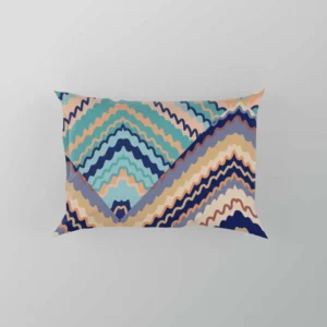 Zig Zag Striped Continuous Design Pillow Case