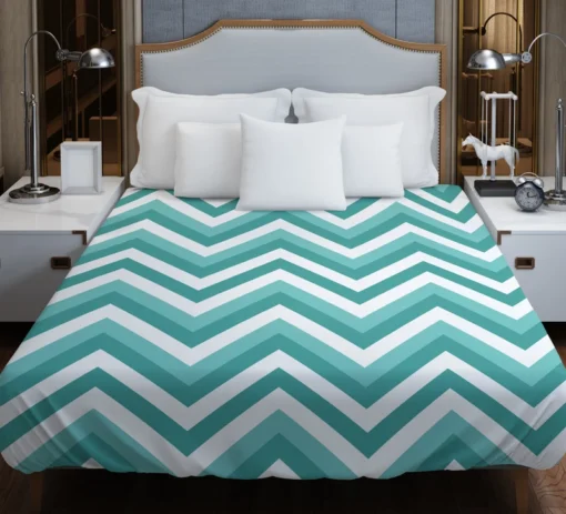 Zigzag Lines Geometric Design Duvet Cover