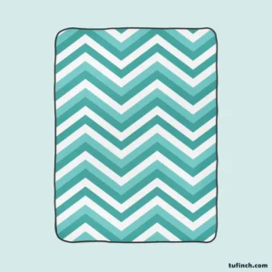 Zigzag Lines Geometric Design Fleece Blanket 1