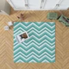 Zigzag Lines Geometric Design Rug