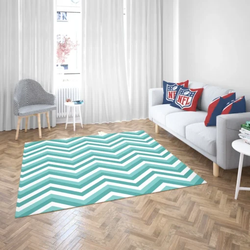 Zigzag Lines Geometric Design Rug 2