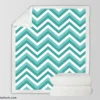 Zigzag Lines Geometric Design Sherpa Fleece Blanket