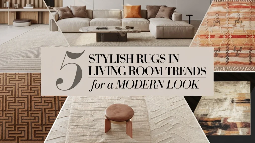 5 Stylish Rugs in Living Room Trends for modern look