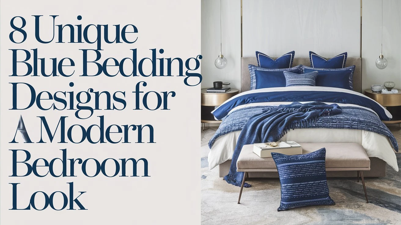 8 Unique Blue Bedding Designs for A Modern Bedroom Look