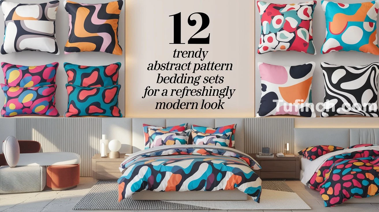 12 Trendy Abstract Pattern Bedding Sets for a Refreshingly Modern Look