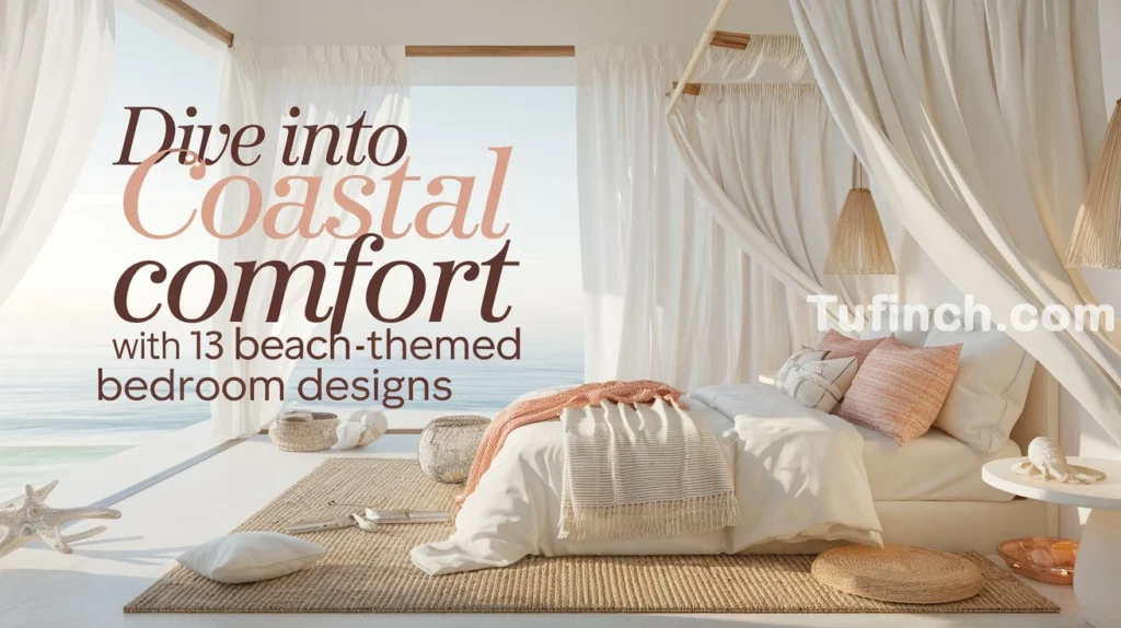 Dive into Coastal Comfort with 13 Beach-Themed Bedroom Designs